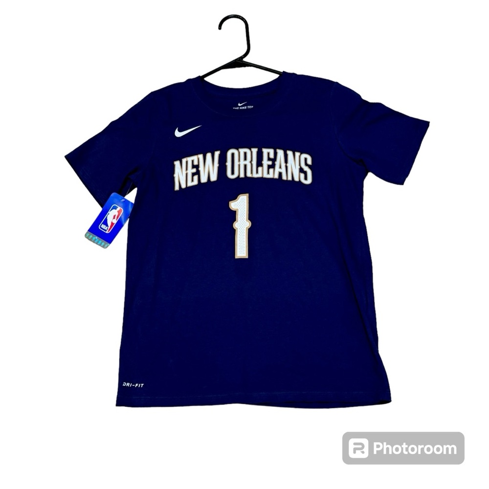 NWT Zion Williamson New Orleans Pelicans Youth Nike NBA T-Shirt Size Medium